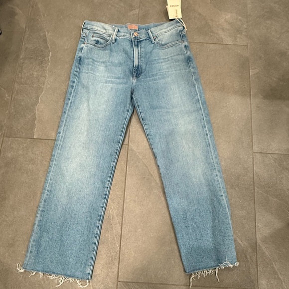 NEW MOTHER the kick it ankle fray jeans in can you dig it! Size 31 retail $248 - Picture 6 of 12